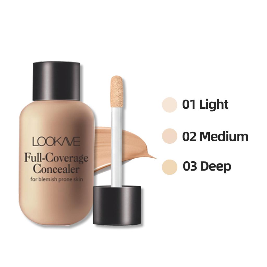 Waterproof Liquid Concealer 3 Colors Matte Full Coverage Acne Scars Dark Circles Foundation Whitening Lasting Makeup Cosmetics