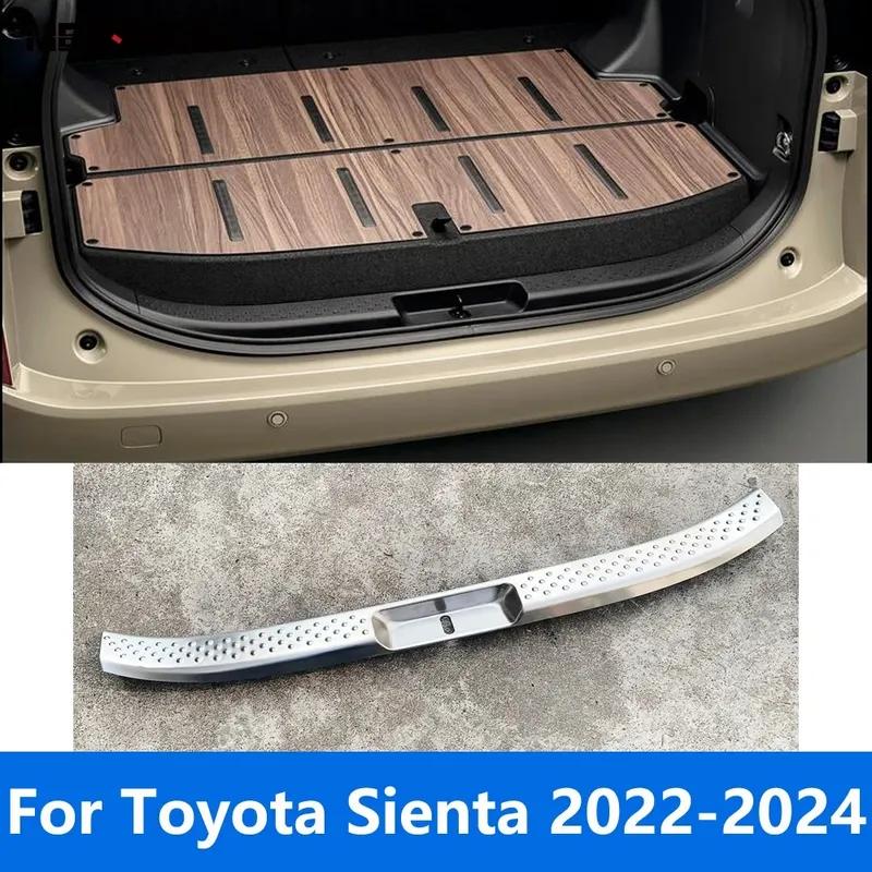 For Toyota Sienta 2024 Interior Rear Trunk Bumper Foot Plate Tailgate Door Sill Scuff Guard Plate Car Accessories