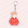 Popular Eddsworld Tord Keychains for Accessories Bag  Anime Comic Ringo Edds Meme Keyrings Jewelry Gamers Fans Friends Gifts