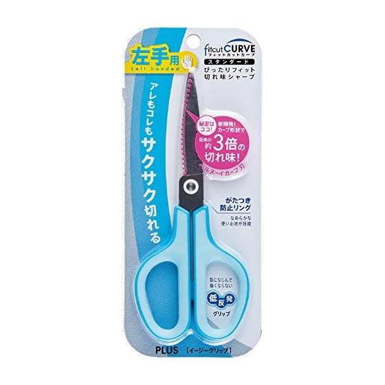 Plus Scissors Left Hand Fit Cut Curve Standard SC-175SL Blue 34-520