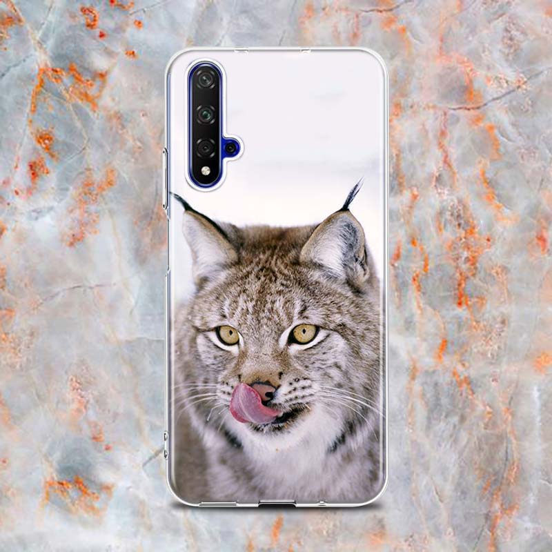 Cute Canada Lynx Silicone Cover For Honor 20 20S 20E 8 8A Prime 8X MAX 8C 8S 7A 7C 7S Pro Phone Case