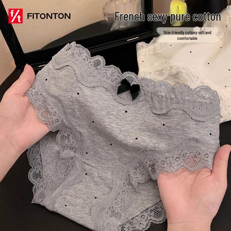

Женские бесшовные хлопковые трусы FitonTon, 4 шт. XL