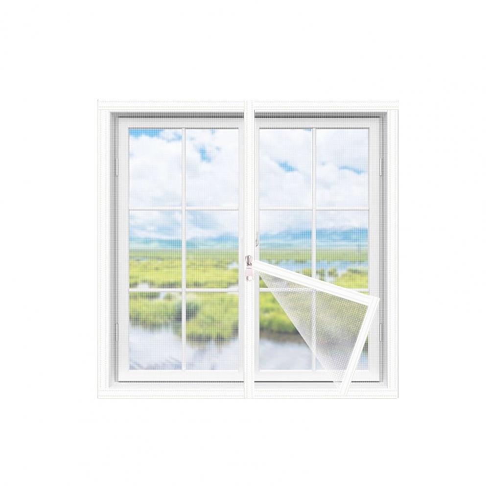 Family Protetion Window Mesh No-drill Window Screen Universal Fit Window Screen Replacement Kit with Mosquito-proof for Easy
