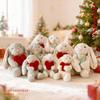 Floral Lop-Eared Bunny Plush Toy - Heart Hug Companion Doll for Kids