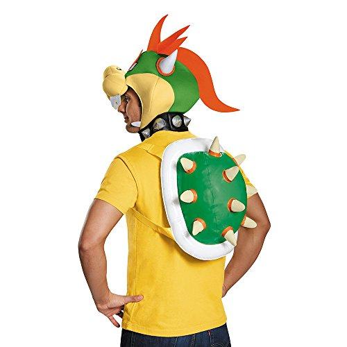 Disfraz Super Mario Bros: Kit de Bowser para Adultos (Talla única estándar) para Halloween y Navidad
