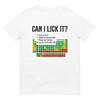 Can I Lick It Periodic Table T Shirt, Funny Science Tee, Casual Wear for Nerds, Geek Gift for Chemistry Lovers
