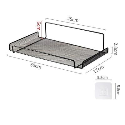 Estante de Metal para Router Montado en Pared Sin Taladro Organizador de Almacenamiento Wifi Estante para Hogar Baño Cocina