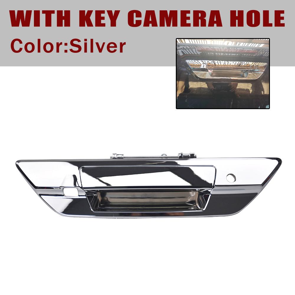 Exterior Tailgate Door Handle With Holes 69090-0K110 69090-0K120 For Toyota Hilux Revo Pickup 2015- 690900K110 690900K120 Silver A