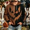 Men's Halloween Hoodie with Pockets Casual Sporty Comfortable Pullover Sweatshirt