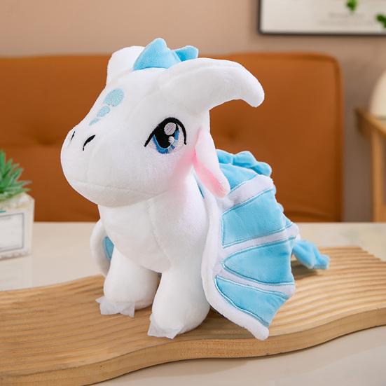 Huaqianguhh Flying Dragon Plush Toy, Soft Winged Stuffed Animal for Room Decor, Huggable Unique Gift Kids Adults