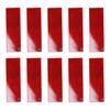 10x Modified Racing Pasters Improvement Rectangle Stickers DIY Custom Car Decoration Personality Decals  Red