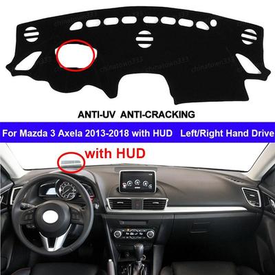 Car Dashboard Cover Dash Mat Anti-Sun For Mazda 3 M3 Axela 2014 - 2018 with HUD