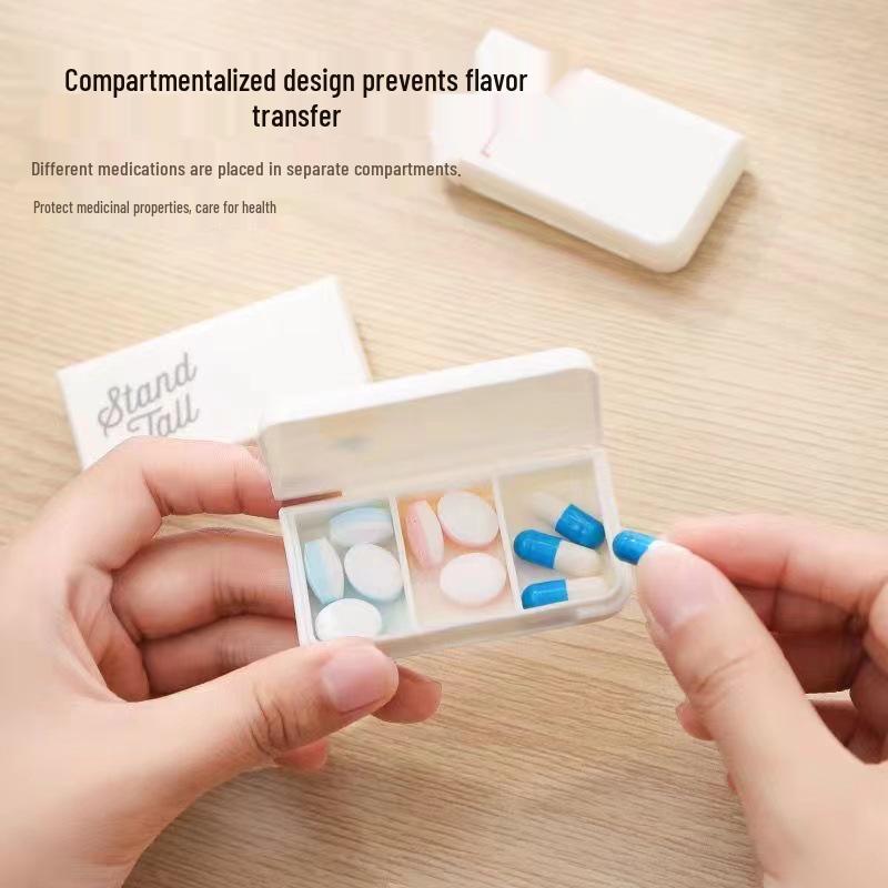 Compact Travel Pill Organizer with Secure Compartments