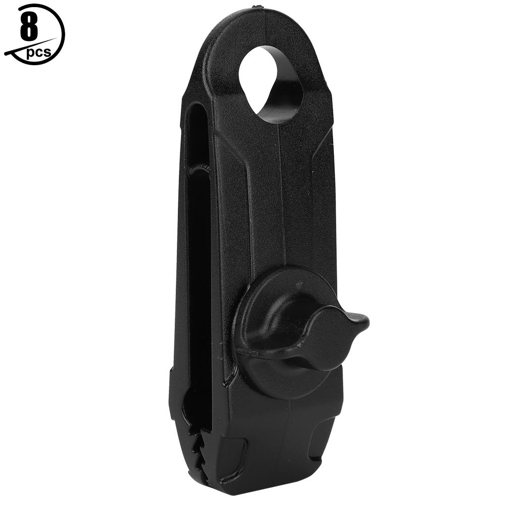 8Pcs Outdoor Camping Plastic Tent Clip Camping Canopy Awnings Wind Rope Clamp Windproof with Barb