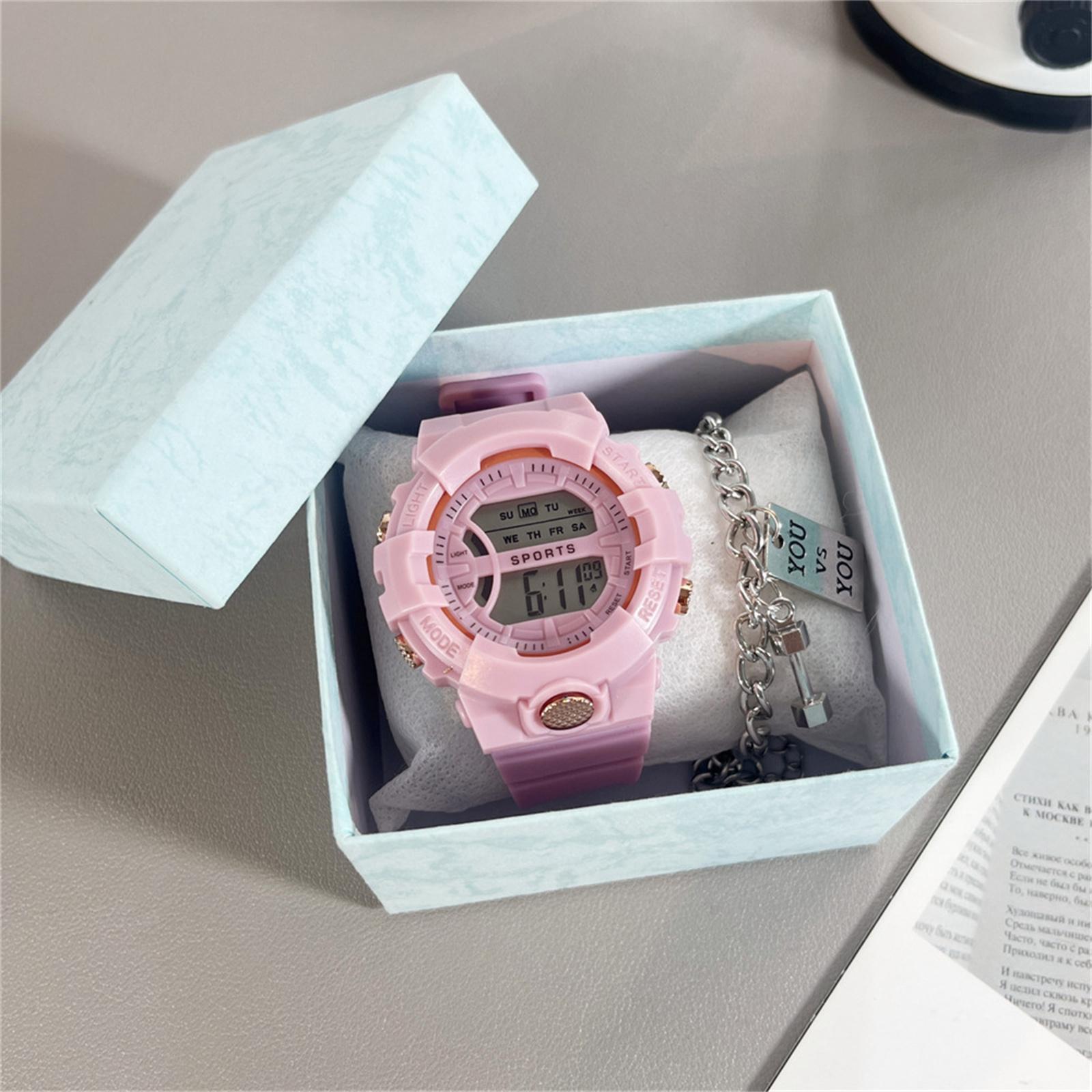 

Men s Waterproof Luminous Running Alarm Clock Watch One Size