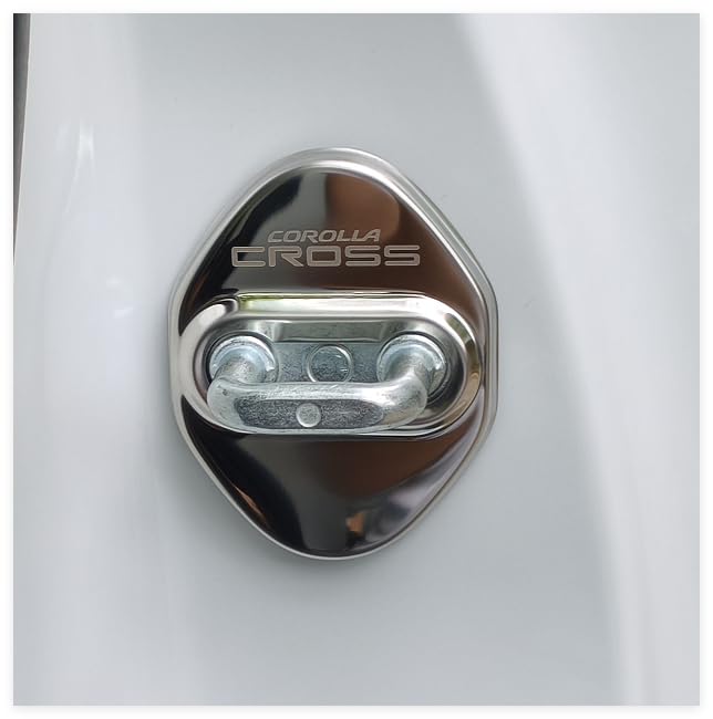MEKOMEKO CRS-MSGY1 Toyota Corolla Cross Dedicated Striker Cover, Door Lock Cover, Plating, Accessories, Interior