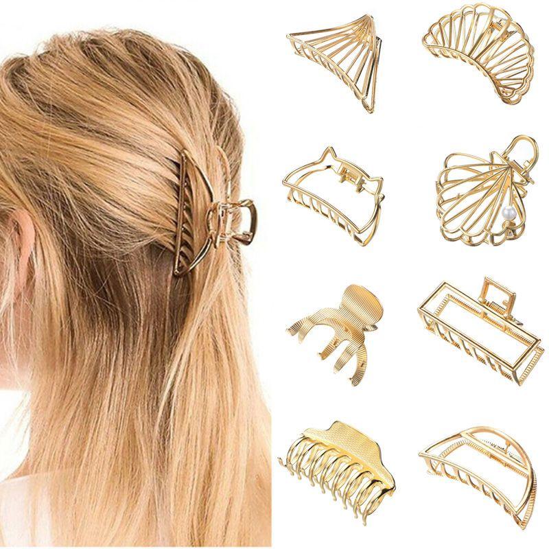 Modern Stylish Metal Hair Claw Clips Elegant Women Hair Accessories For Any Occasion