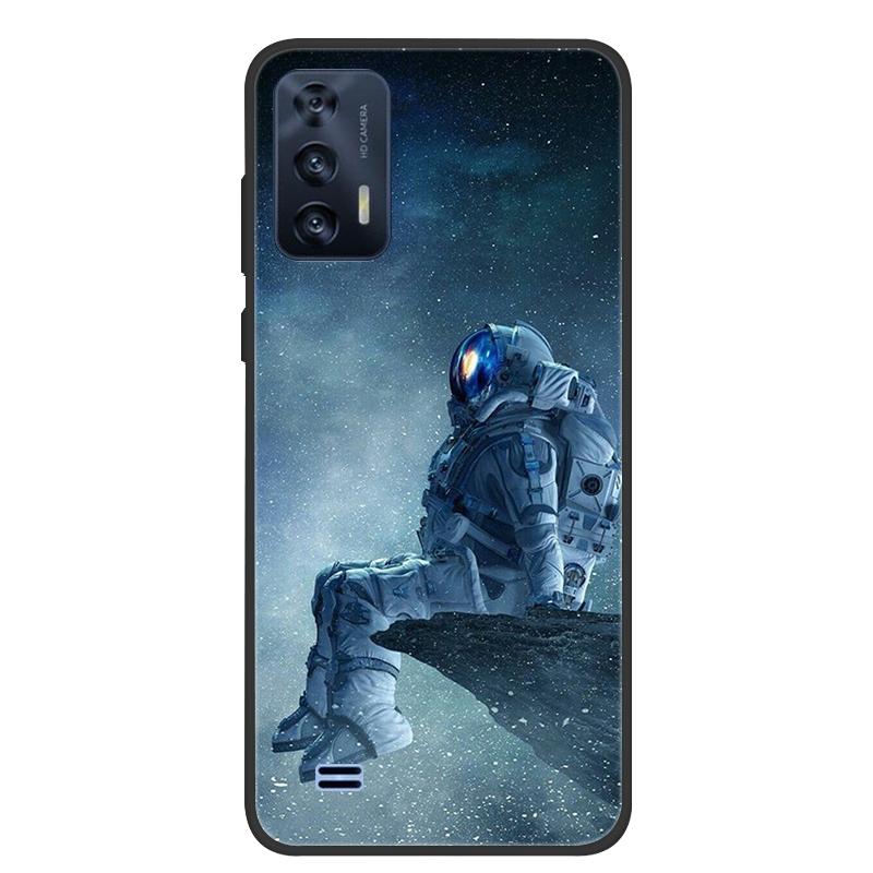 For OUKITEL C31 Case Butterfly Painted Soft Black Silicone Bumper Phone Cover for Oukitel C31 C 31 OukitelC31 Case Coque Fundas
