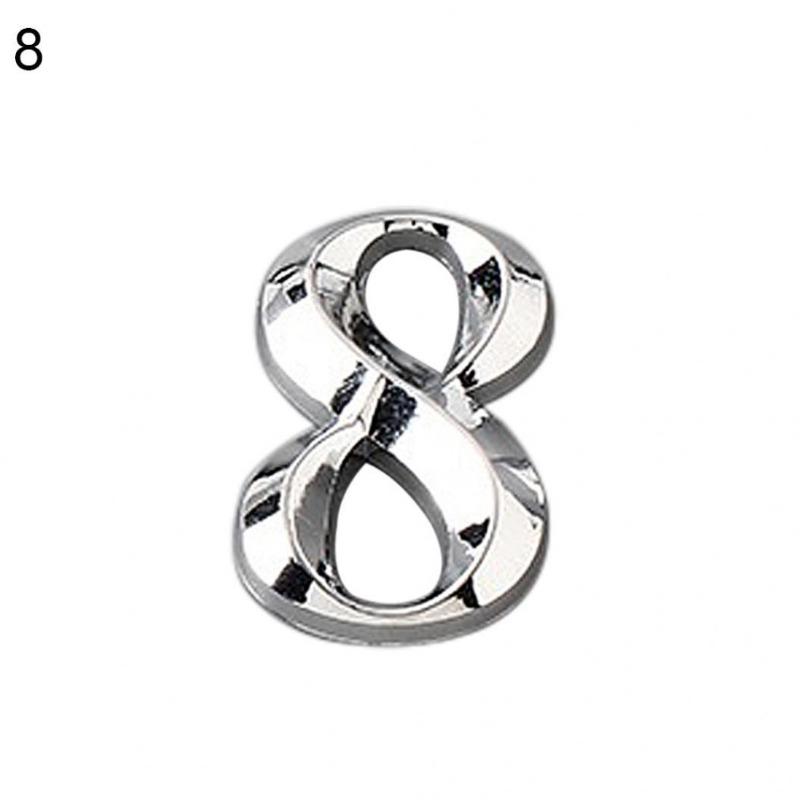 Błyszcząca tabliczka z numerem domu