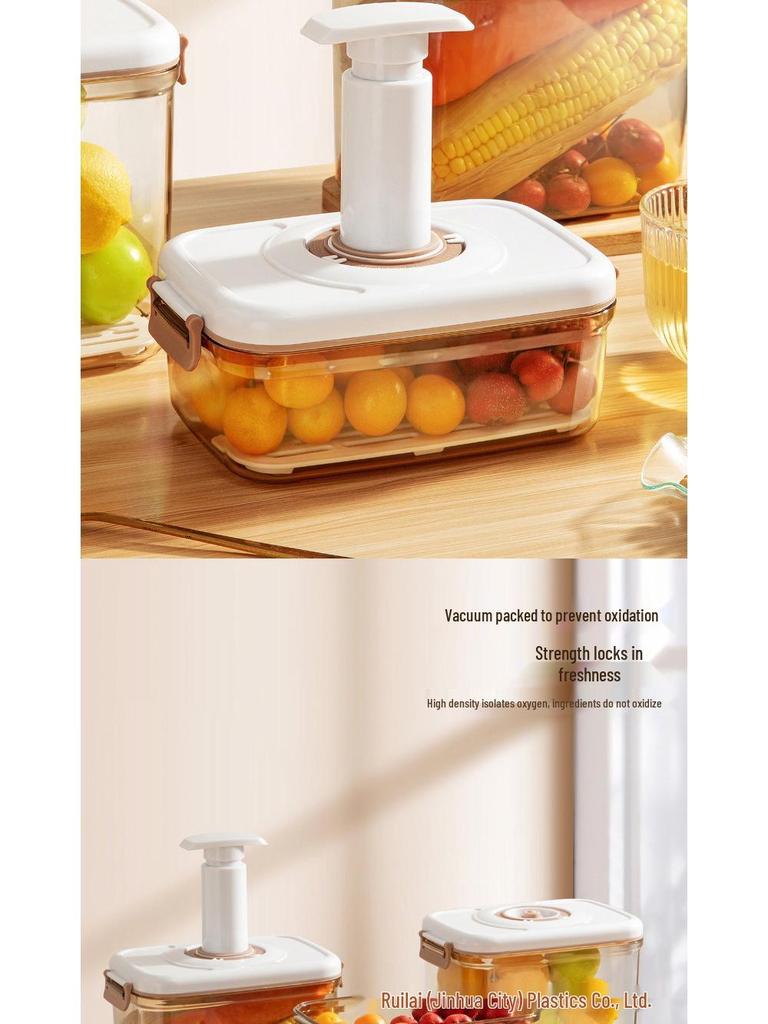 Food Grade Vacuum Sealing Storage Box with Manual Pump