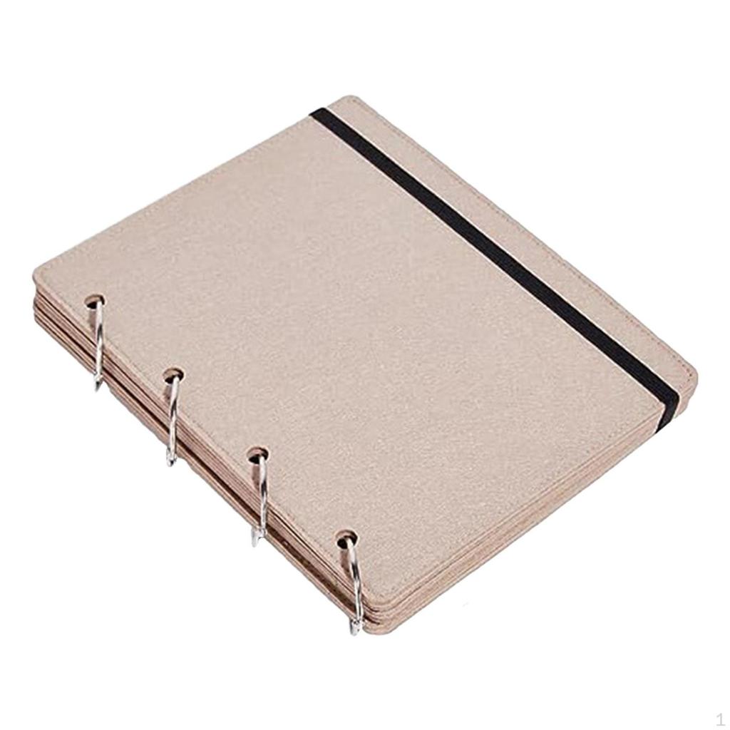 Brooch Pin Organizer Enamel Display Holder with 4 Pages Durable Pins Collection Storage Calendar