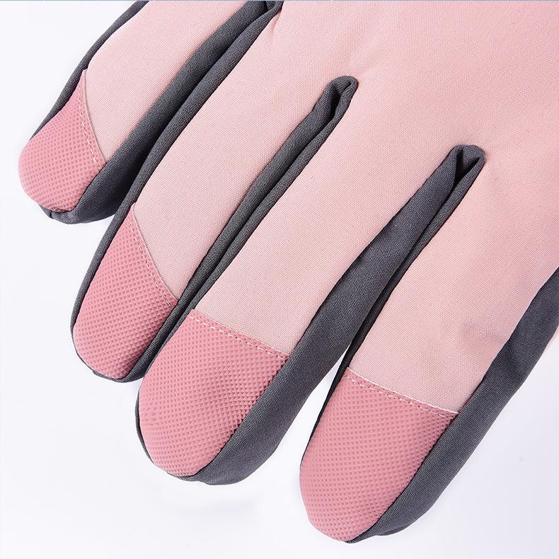 Ladies Outdoor Ski Gloves In Autumn and Winter Keep Warm Add Velvet  Splash Proof  Skid Proof and Wear Resistant Winter Cycling Can Touch The Screen.