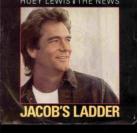 

7inch Record HUEY LEWIS THE NEWS Jacobs Ladder 43097 Chrysalis 1986 Canada Rock Used