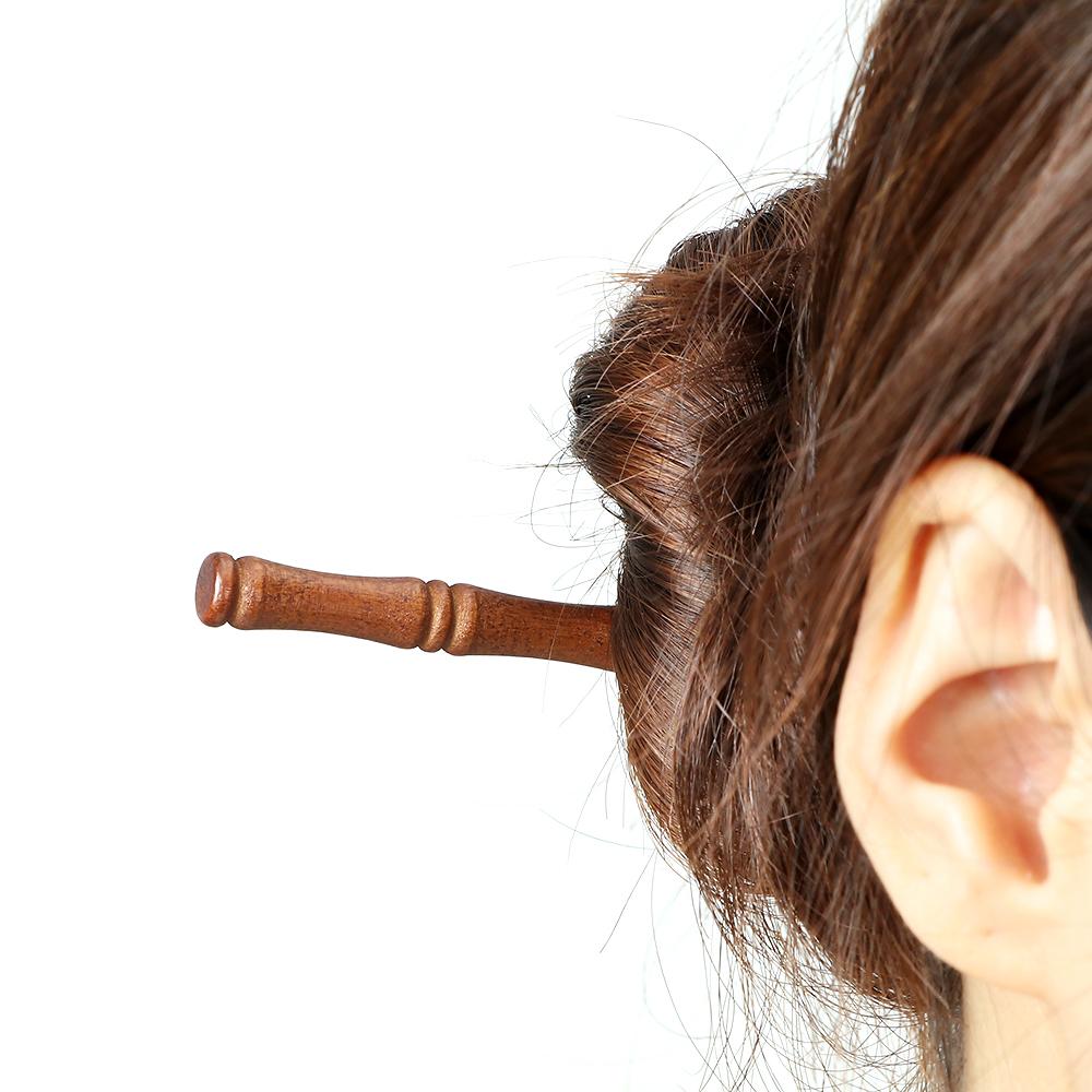 Damen Bambusförmige Hölzerne Haarnadeln Chinesischer Antiker Stil Haarstäbe Retro Schlichte Mädchen Hanfu Kopfschmuck Haaraccessoires Schmuck