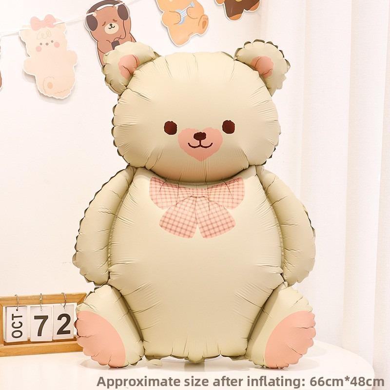 Matte Cartoon Cute Animal-shaped Balloon Baby's 100th Birthday Decoration and Photo Props