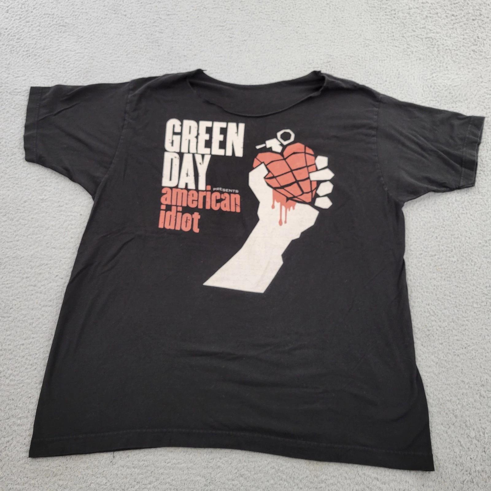 

Green Days American Idiot VTG Shirt Mens XL Black Graphic Short Sleeve S