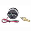 2 inch/52 mm Car Voltmeter Digital Blue/Red Led 12-24V Gauge Black Car Digital LED Display Voltage Gauge Voltmeter Round Panel