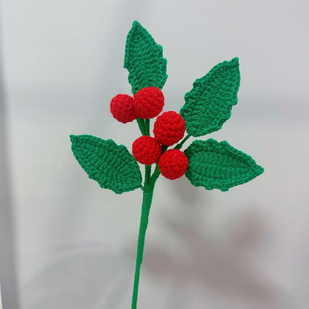 New Christmas Tree Branch Creative Crochet Plant Christmas Home Decoration Gift