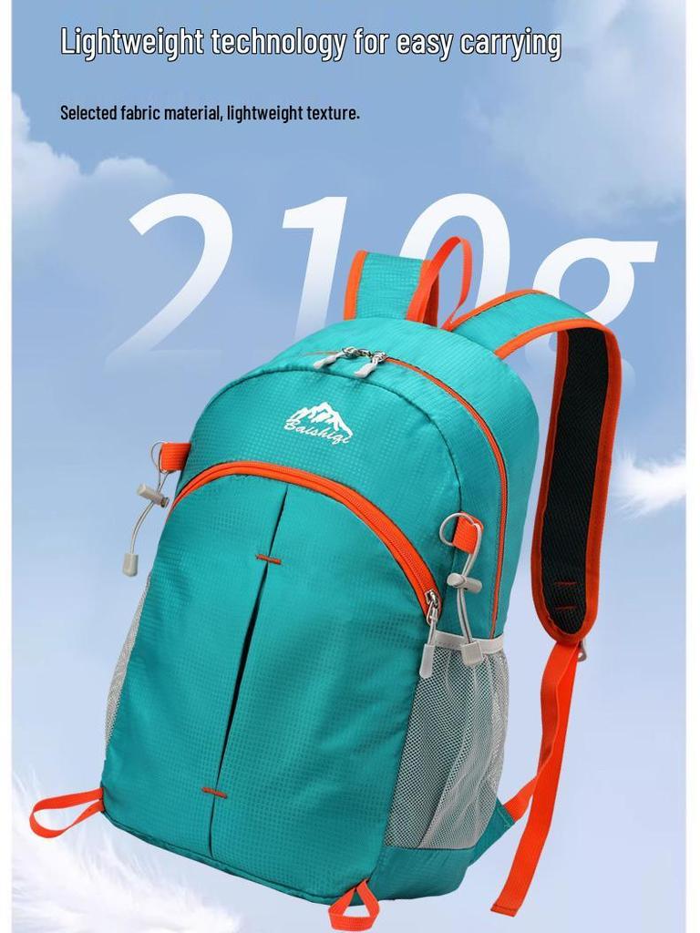 Ultra-light Water Repellent Foldable Backpack for Cycling, Hiking, Camping, & Mountaineering