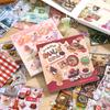 Japanese Food Mobile Phone Art Sticker Book Student Journal Sticker Album 30sheets/Book Adult DIY Decor Craft Diary Stationery