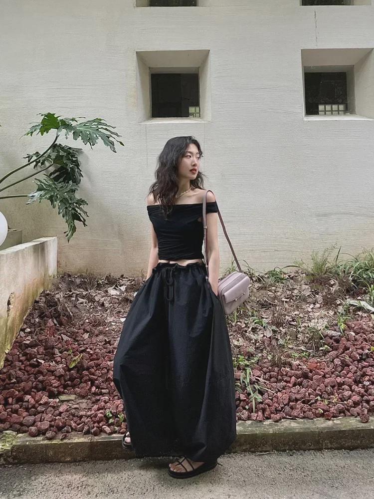 [Final Sale, No Refunds] 3D Rotating Cut Modal Elastic One-Shoulder Top - Sexy, Slim, Early Spring Collection