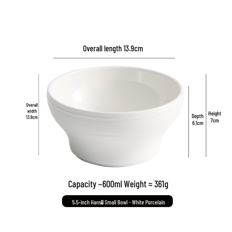 Noodle Bowl for Home Use: Stylish Nordic Design, Creative High-Footed Soup, and Large Rice Bowl