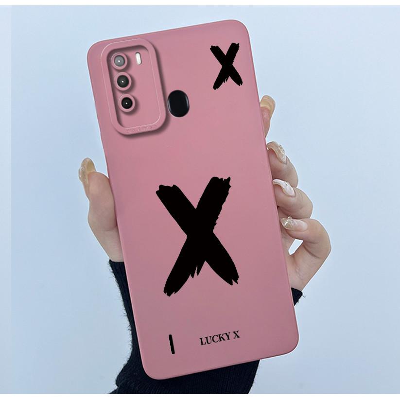 

For ITEL Vision 1 Pro ITEL S16 Soft Silicone Protective Cover Case Itel Vision 1Pro S16 Lucky Initial Letter Mobile Phone Casing Itel Vision 1 Pro
