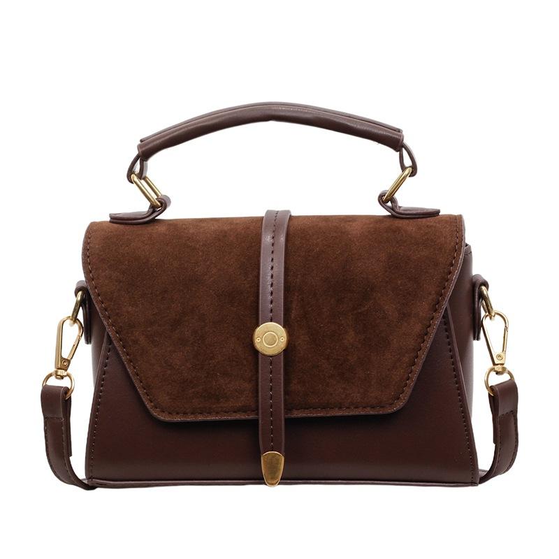 Portable small bag women 2025 new retro high-end small square bag large capacity shoulder messenger bag
