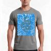 Ocean Spark Abstract Snake Black Outline Tshirt Summer Casual Cotton Tee Oversized Streetwear Tops Vintage Graphic Print