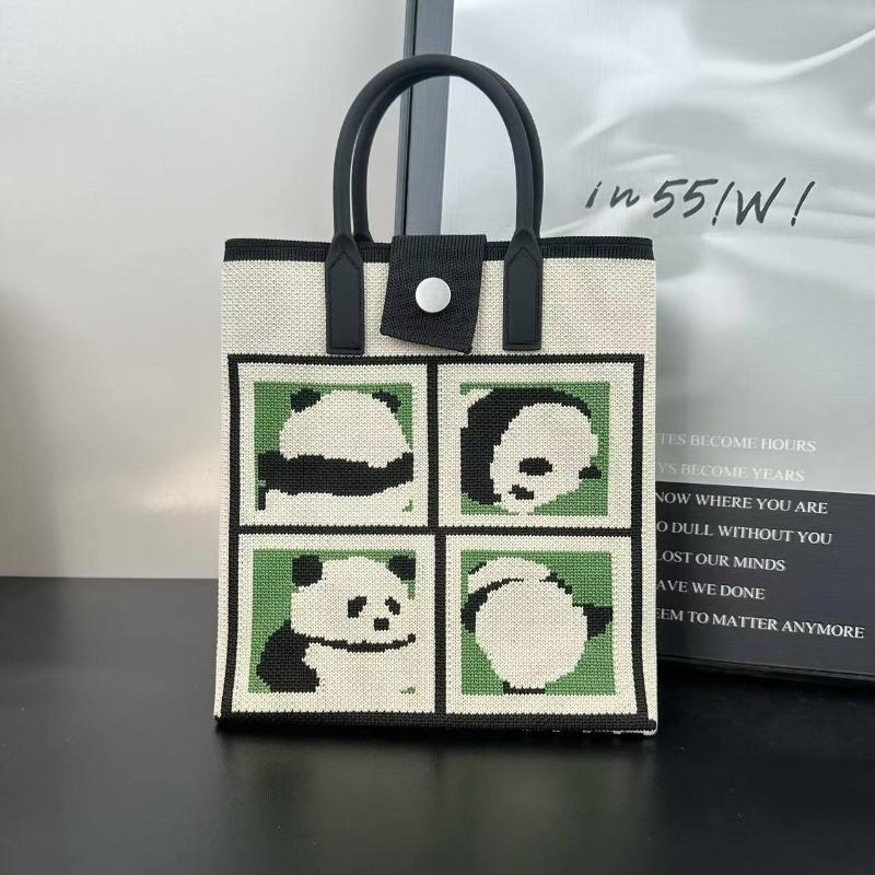 Premium new cute cartoon knitted mobile phone bag adjustable messenger handbag niche versatile dopamine bag