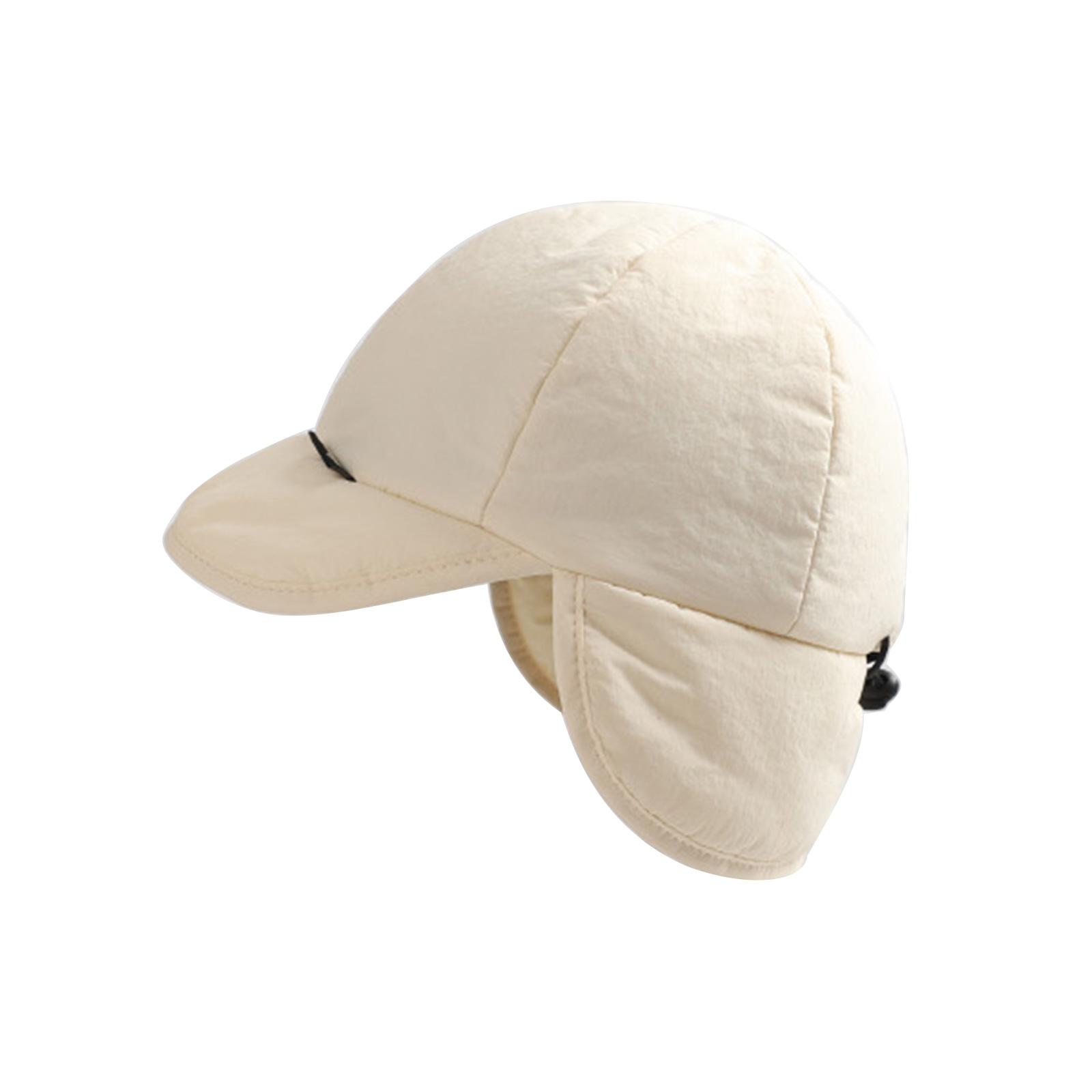 

Down Hat Trapper Hat Simple Solid Color for Outdoor Trapper Hat Ushanka Hat Cold Weather Insulated Outdoor for Skiing 1