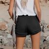 Women's Casual  Summer Elastic Beach Shorts  Solid Casual Shorts