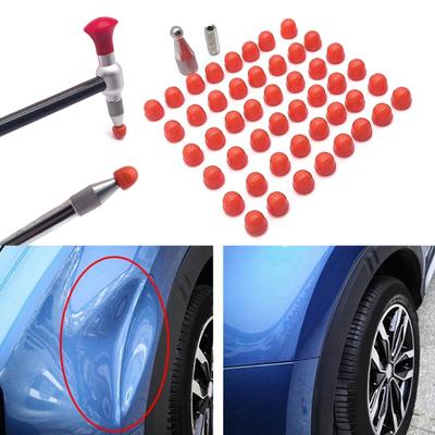 48-teilige Gummispitzen für den Hammer zur lackierfreien Dellenreparatur und Tipps zum Entfernen von Haken- und Autodellen-Reparaturstangen