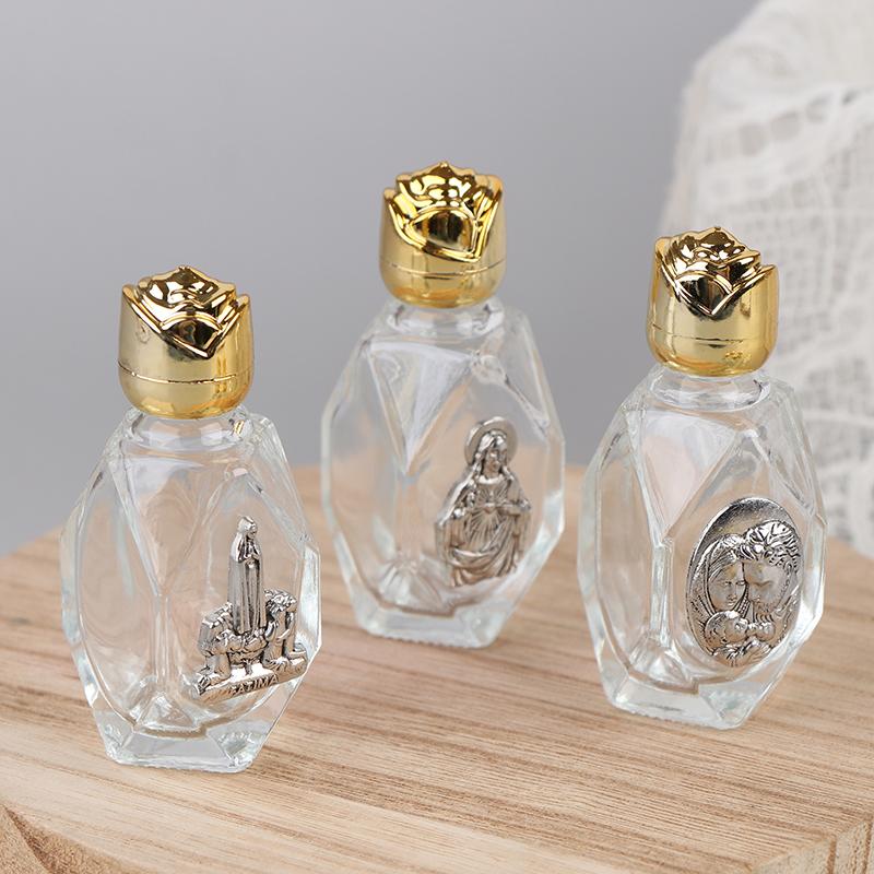 15ml Katholische Weihwasserflasche Goldene Christliche Jungfrau Skulptur Flasche Weihwasserflasche Zum Aufbewahren von Weihwasser