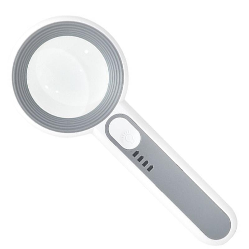 1Pc USB Charging High Power Reading Magnifying Glass Handheld Led Light Mobile Phone Electronic Main Board Repair Jewelry Gold Stamp