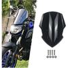 For MT07 FZ07 Windshield for 2018 2019 2020 Yamaha MT FZ 07 Windscreen Flyscreen Wind Deflector Shield Visor Motorcycle Accessories (Dark Smoke)