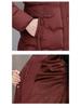 2025 Winter Women's Plus-Size Mid-Length Cotton Jacket - Warm and Fashionable for Mothers