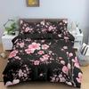 Tropical Leaves Butterfly Printed Duvet Cover Bedding Sets With Pillow Case Luxury Polyester Bedspread Queen/King Size Gift Blue