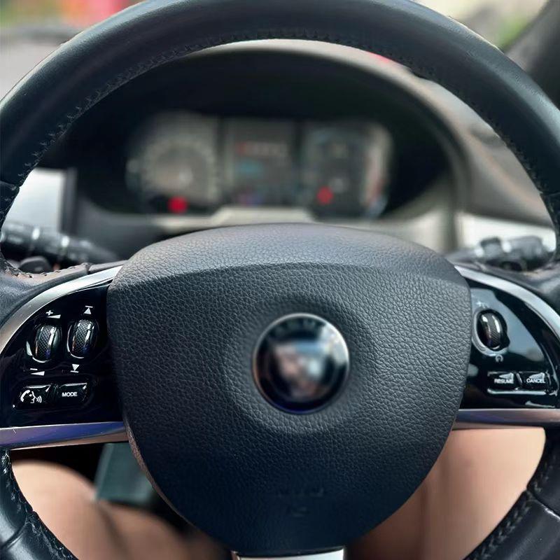 Adesivo Pulsante in Epossidico Nero per Jaguar XF X250 XK XKR XJ XJL Copertura di Rifinitura per Interni Auto per Cruscotto Console Centrale