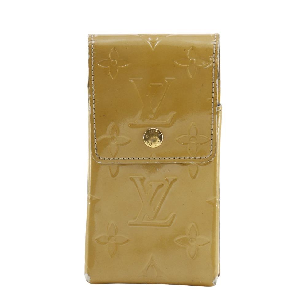 

LOUIS VUITTON green Other accessories M91048 Cigarette case beige Monogram Vernis Women Used